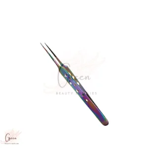 stainless steel multi color straight tweezer for eyelashes