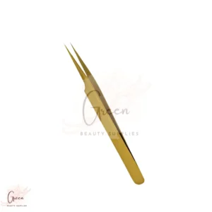 stainless steel gold colour stylish tweezer for eyelash