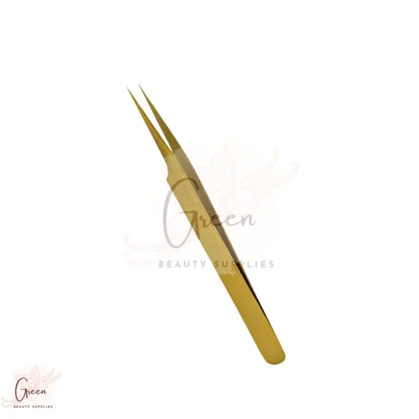 stainless steel gold colour stylish tweezer for eyelash