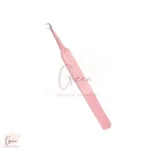 stainless steel front light L shape tweezer for eyelash