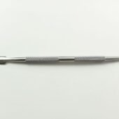 cuticle pusher, stainless steel cuticle pusher with dual ends, nail cleaner, cuticle pusher with textured grip