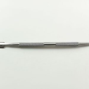 cuticle pusher, stainless steel cuticle pusher with dual ends, nail cleaner, cuticle pusher with textured grip