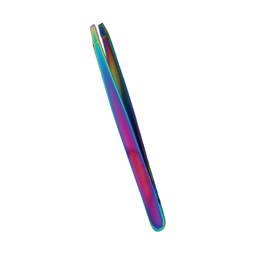 Iridescent Precision Point Tweezer – Shine Bright, Pluck Right