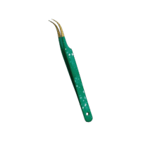 Emerald Curve Master Tweezer – Crafted for Lash Perfection