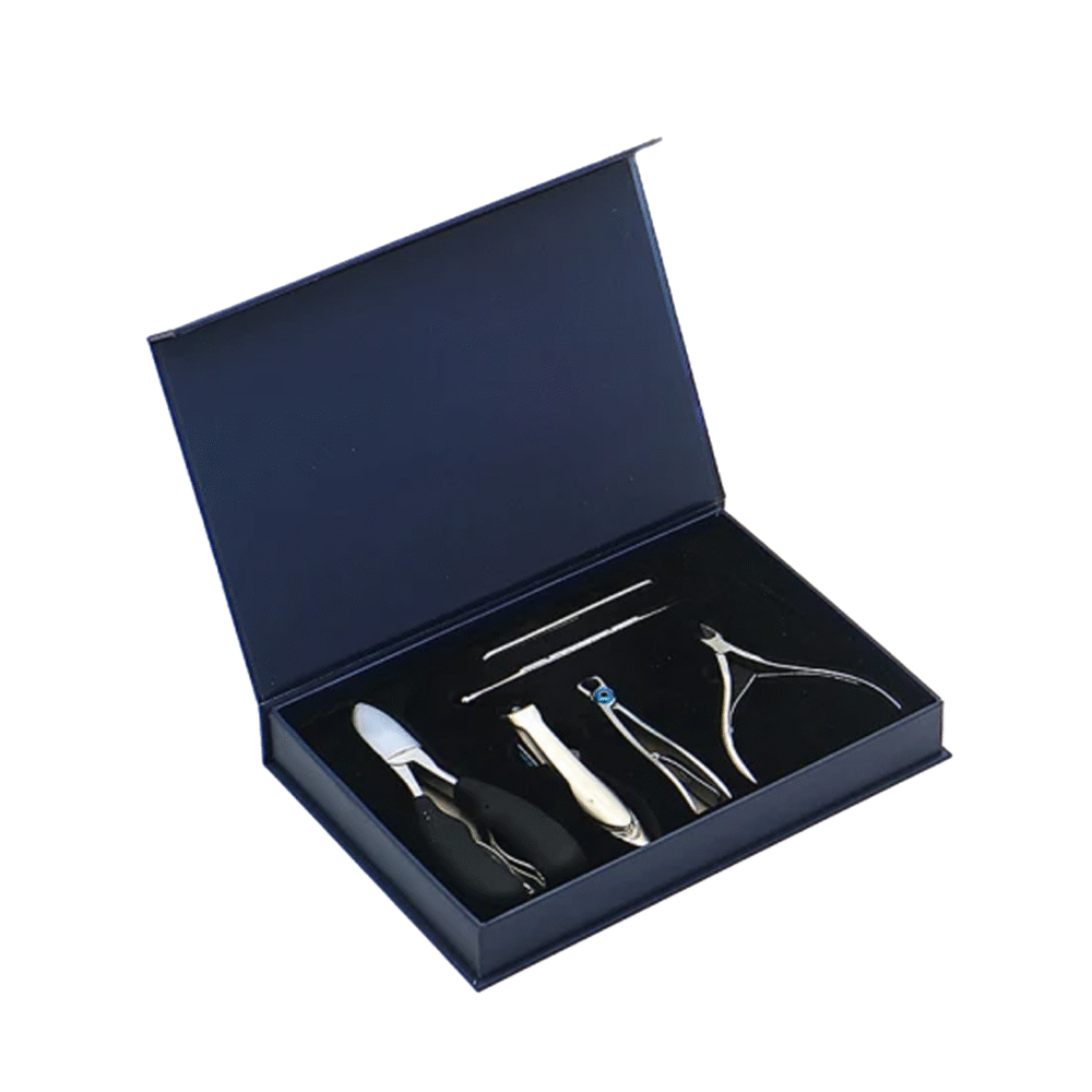 Deluxe 6-Piece Heavy-Duty Pedicure & Nail Care Set – Professional Black Edition