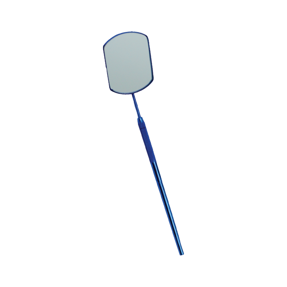Blue Precision Lash Mirror – Rectangular Angle Viewing Tool