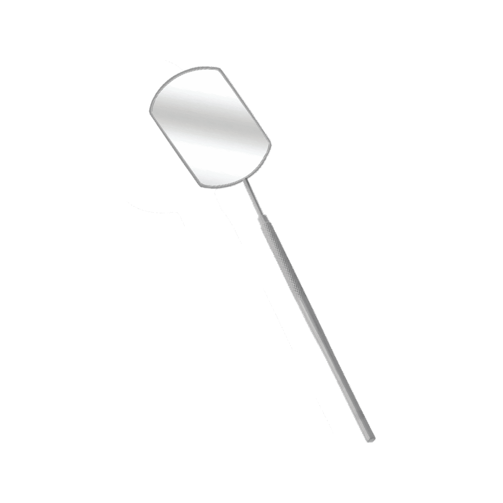 Silver Pro Lash Mirror – Sleek Rectangular Inspection Tool